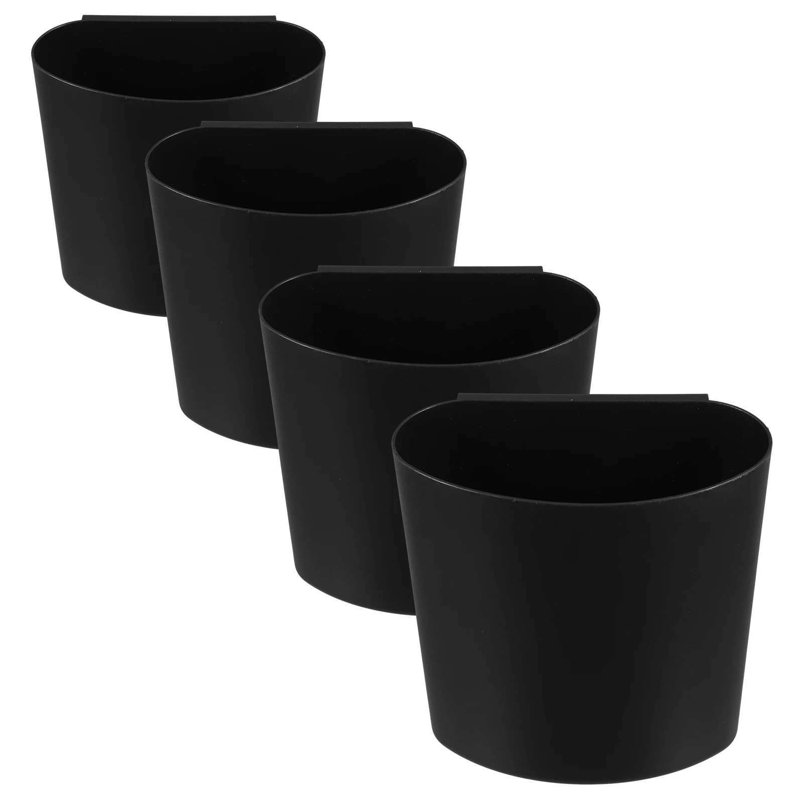 

4pcs Hanging Bucket Storage Basket Cart Container Trolley Organizer Flat Bottom Penholder Brush Holder Countertop