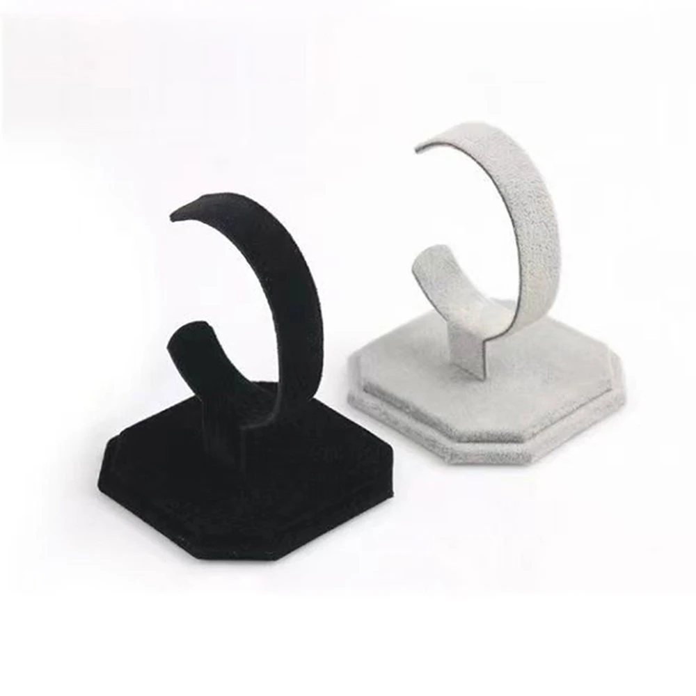 

Watch Display Stand Organizer C-type Bracket Suede Jewelry Store Fashion Jewelry Display Shelf Display Storage Shelf Organizer