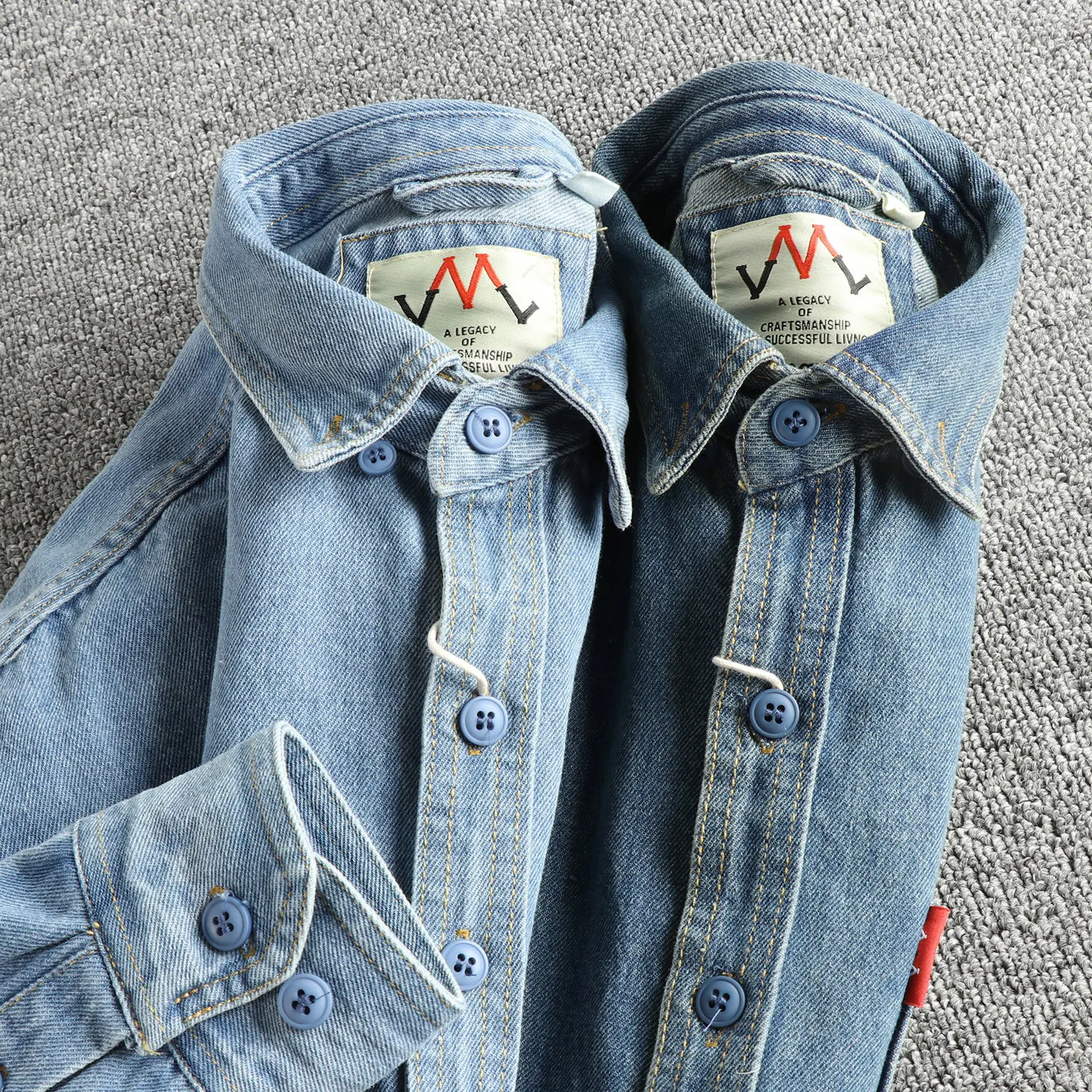 

Мужская джинсовая куртка-рубашка в американском стиле, новая коллекция весна-осень, с эффектом потертости и выстиранности