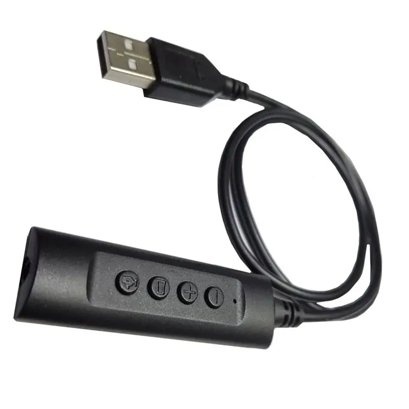 External USB Single Hole Sound Card Headphone Microphone 2-In-1 PC External Converter 3.5mm