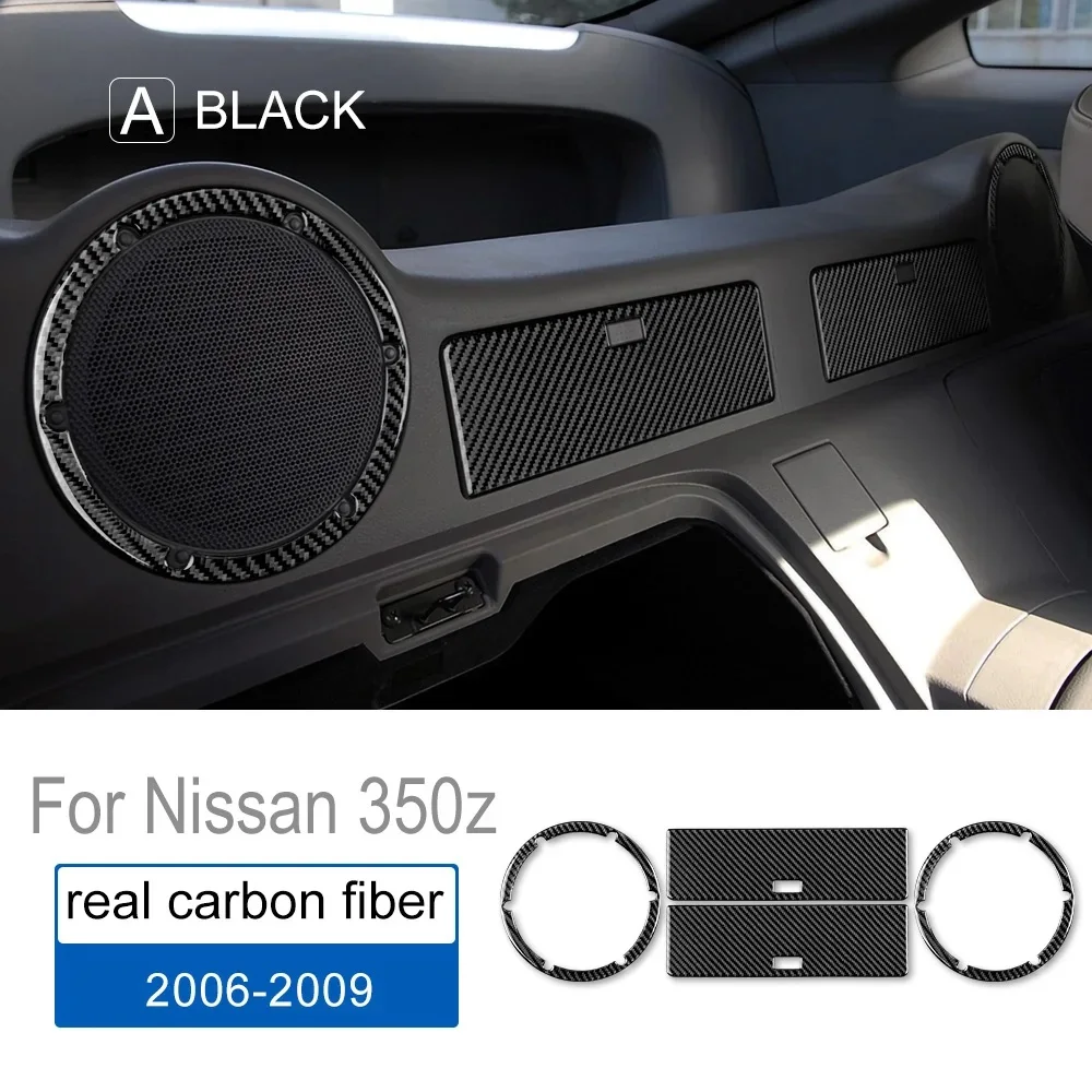 

AIRSPEED for Nissan 350Z 2006-2009 Accessories Carbon Fiber Interior Trim Car Side Rear Storage Back Glove Box Speaker Sticker