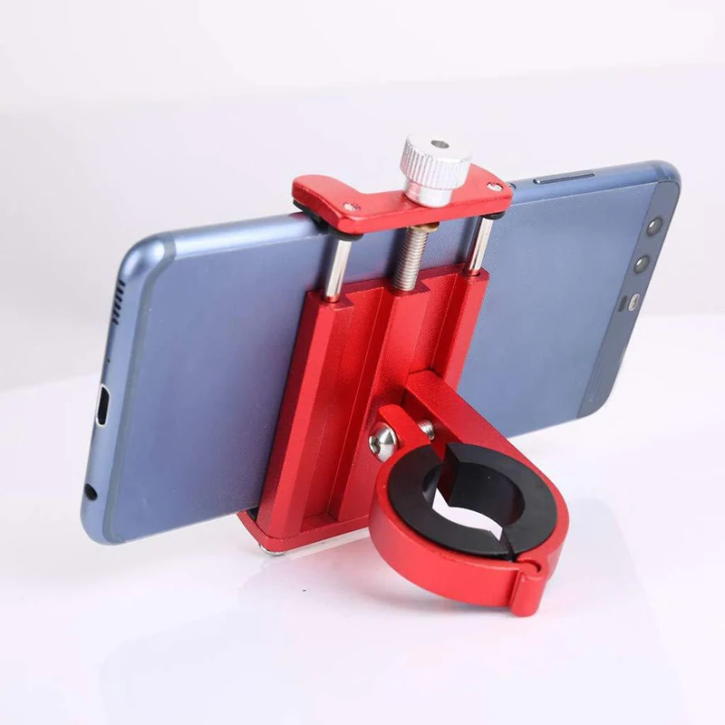 Bicycle Phone Holder Mount Universal Mobile Cell GPS Metal Riding Motorcycle Stand Bracket Bike Moto Handlebar Antislip Clip