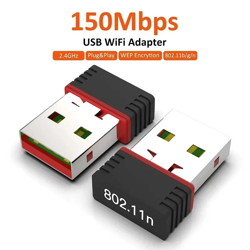 Mini Wireless Network Signal Reception Driver-Free 150Mbps USB WiFi Adapter Plug And Play 2.4G Network Card For Deskop Computer