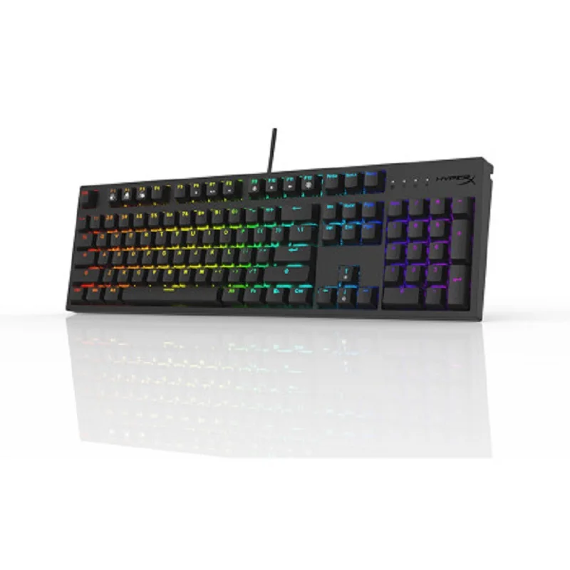 Original hyperx mars 2 fio interruptor vermelho teclado de jogos rgb backlight esports teclado mecânico para desktop