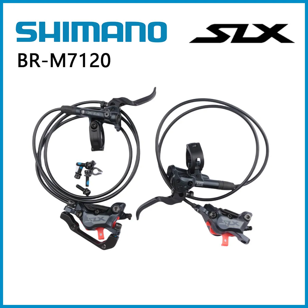 Shimano SLX M7120 Brake 4 Pistons Hydraulic Disc Brake MTB Pads N03A/D03S/N04C Resin Bike Accessories Brake Fullset