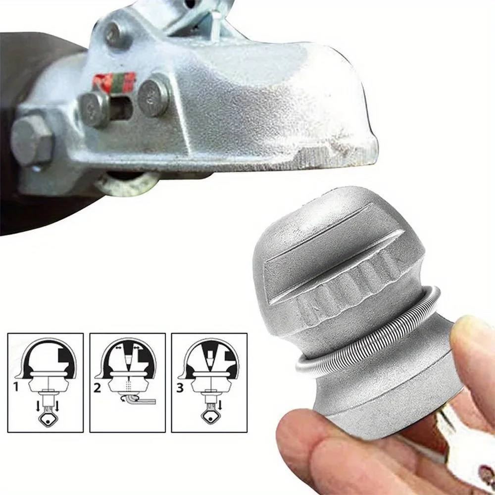 Zinc Alloy Trailer Hitch Lock Ball Lock Universal Anti Theft Device for Caravan Tow Coupling Auto Replacement Parts