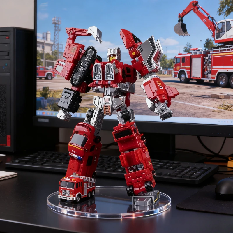 25.5 センチメートル 6-in-1 変換おもちゃロボットプラモデル子供のおもちゃゲームアクションフィギュア収集モデル子供の誕生日ギフト