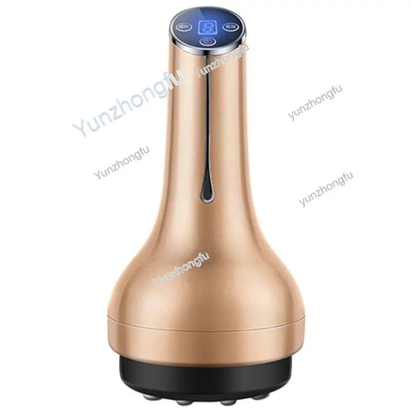 LED Electric Vacuum Cupping Massage Microcurrent Heating Scraping Massageador Fat Burner Anti Cellulite Guasha Body Massager