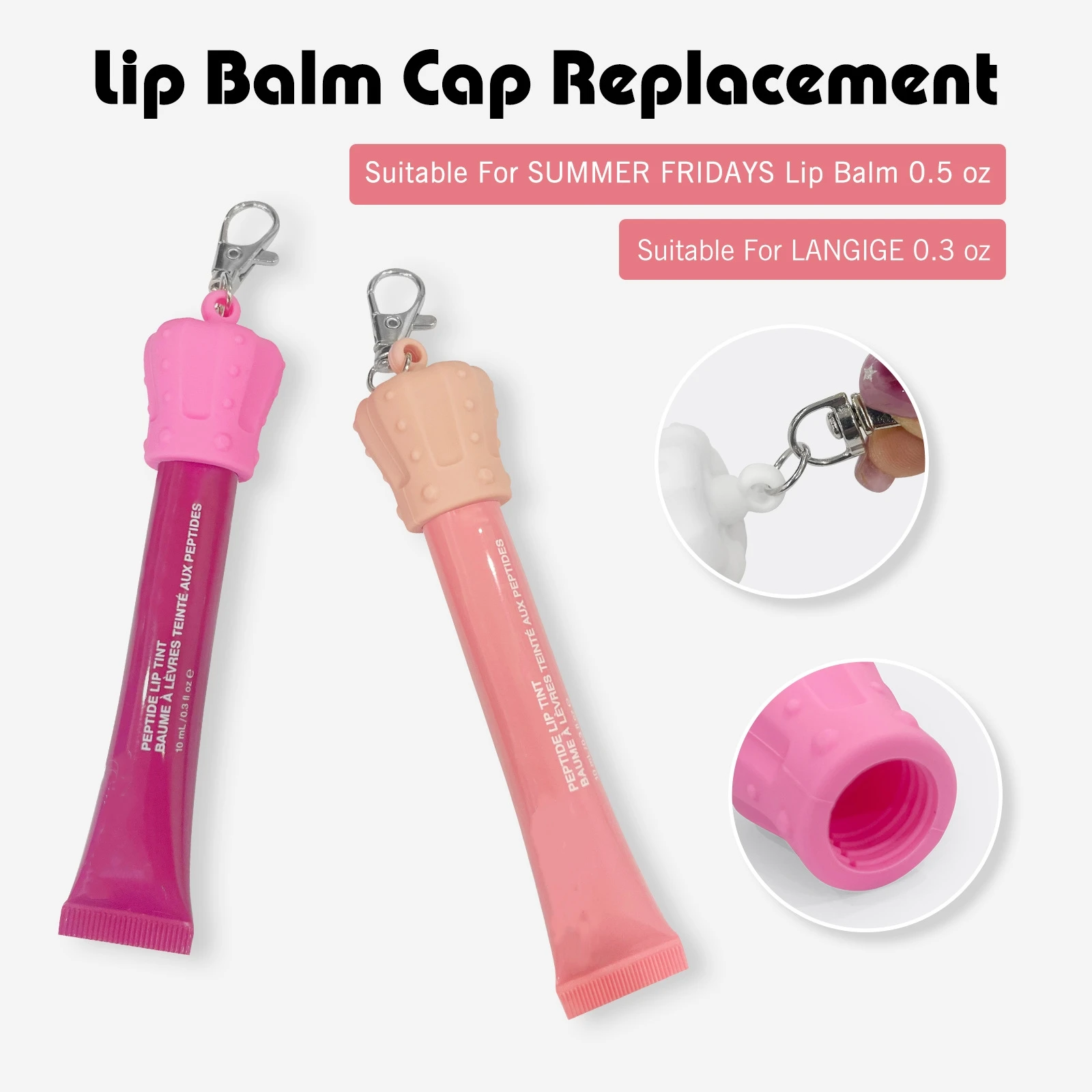 Portátil cuidados com os lábios chaveiro adorável silicone chapstick titular lipgloss chaveiro tampa segura balm labial titular chaveiro para viagens