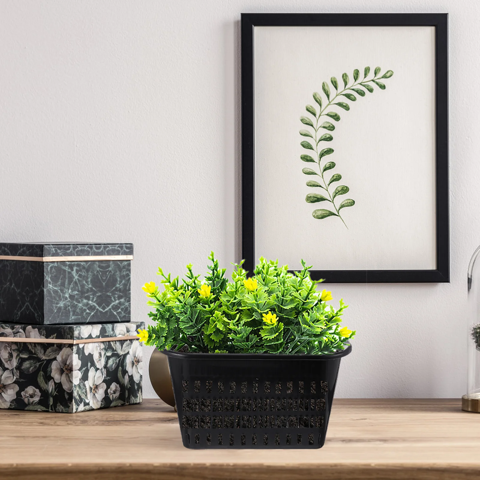 

5Pcs Orchid Planter Pots Thickened Plastic Baskets Breathable Holes Hanging Flower Pots Durable Airflow Control