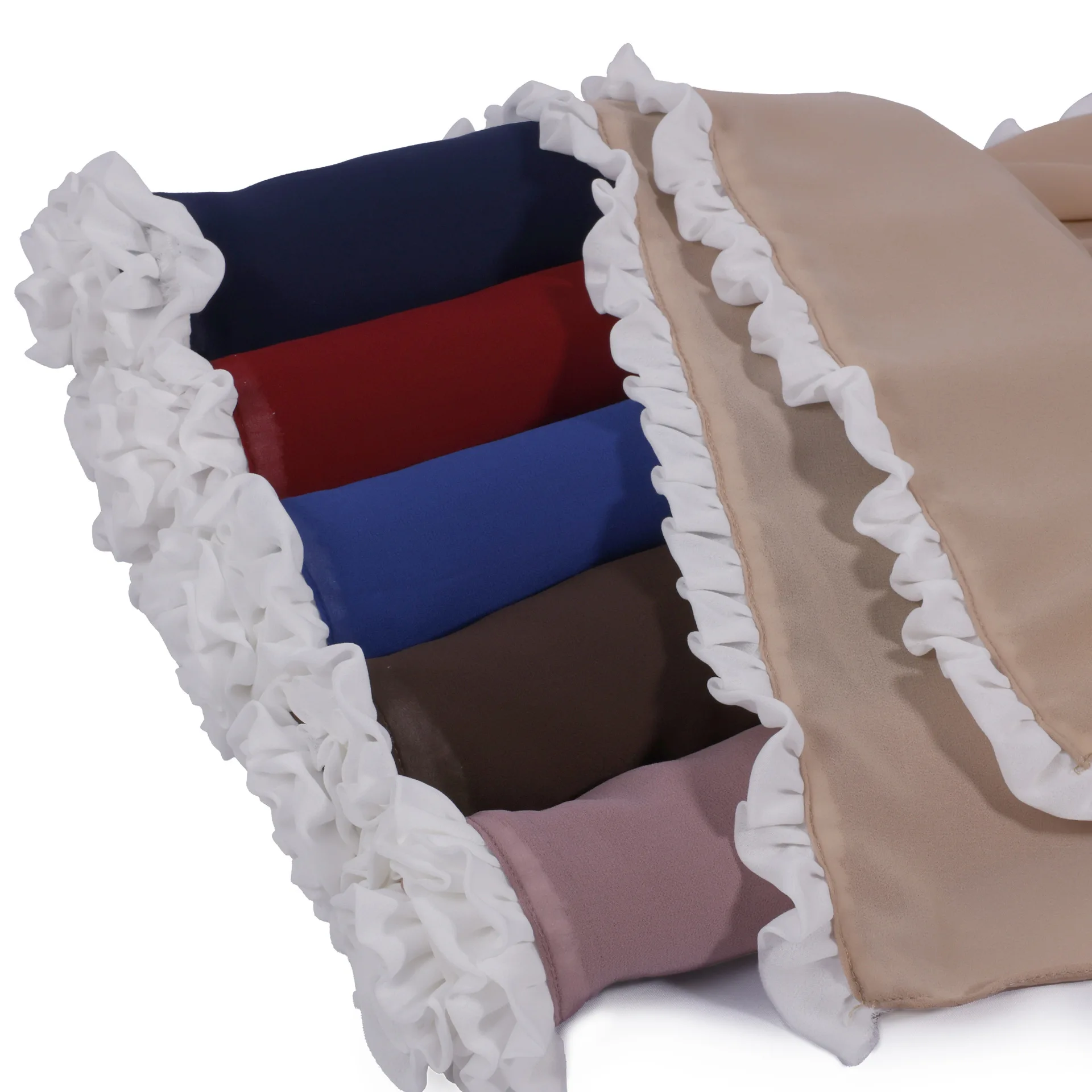 

Fashion Chiffon Square Scarf Hijab Malaysia Solid Color Headscarf Muslim Woman Large Veil Headband Foulard Neckerchief Kerchief