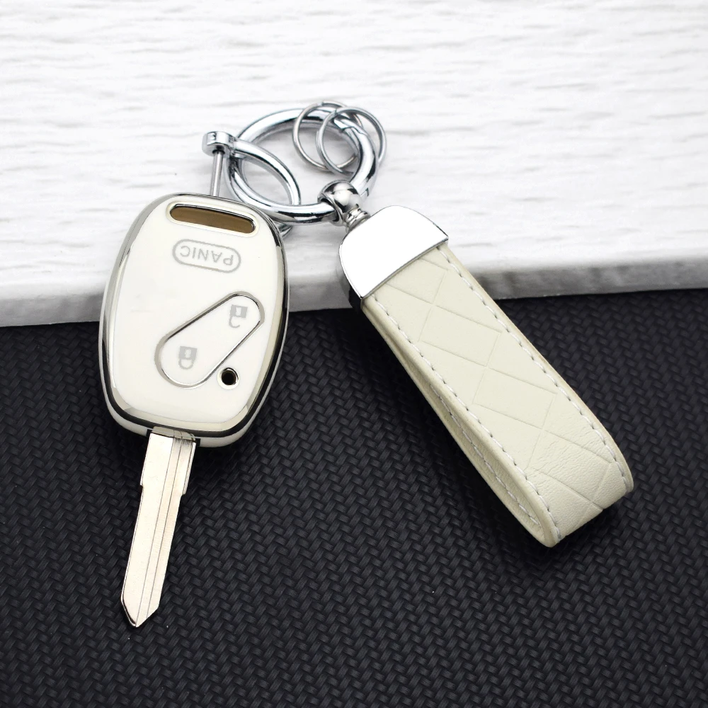 3 Buttons TPU Car Key Case Cover for Honda Accord CR-V Freed Freed Fit CIVIC JAZZ Pilot Pilot StepWGN Insight Key Shell