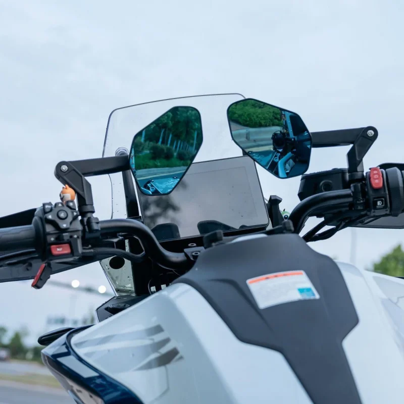 

Motorcycle Carbon Fiber Side Mirror 8mm 10mm Universal for Electric Scooter Dirt Bike CNC Rearview Mirror