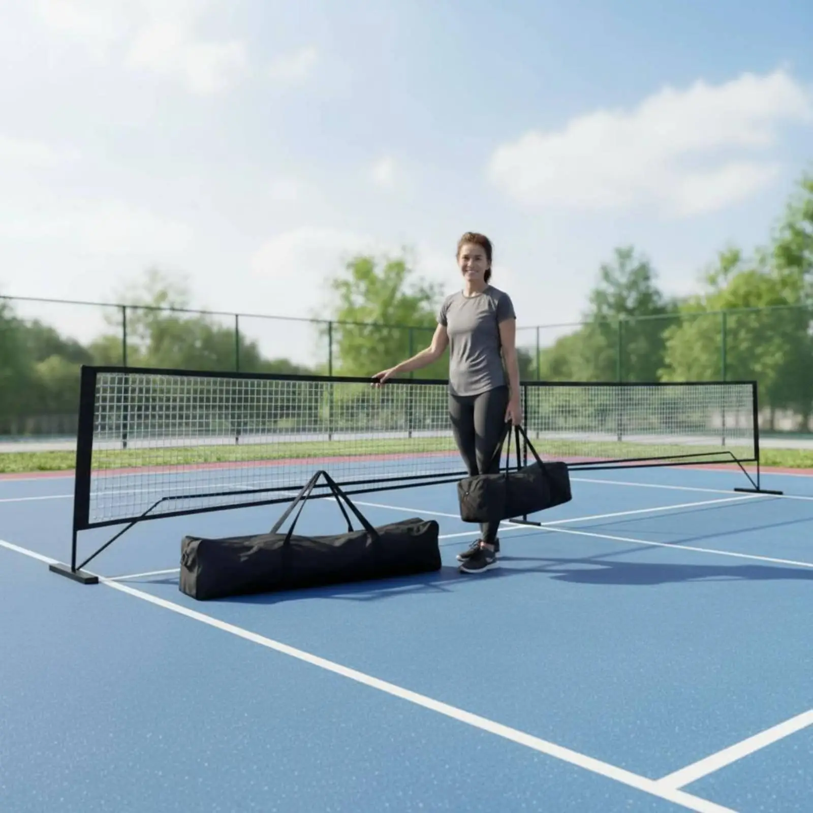 portable-pickleball-net-with-support-frame-full-size-court-setup-for-focused-beginner-exercises-sports-practice-area