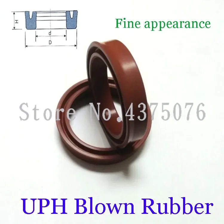 110*120/125/130/112*132/115*135/118*138*8/10/12/15 UPH Blown FKM Hydraulic Reciprocating Seal Piston Rod U Lip Shaft Oil Sealing