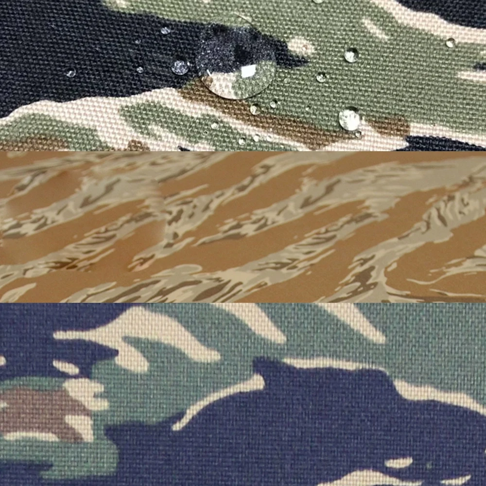 500D نايلون أزرق أسود الصحراء النمر شريط التمويه قماش نسيج مقاوم للماء الأمتعة سترة حقيبة مقاومة للاهتراء التكتيكية DIY بها بنفسك