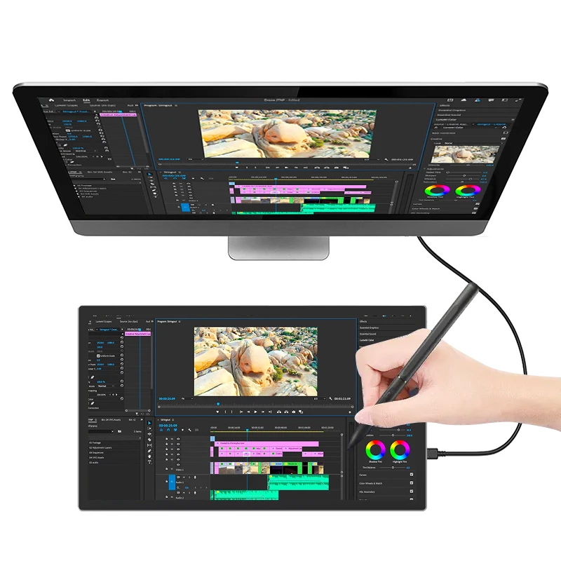 Tableta Digital Electrónica Dibujo Tableta Gráfica Monitor Pen Display