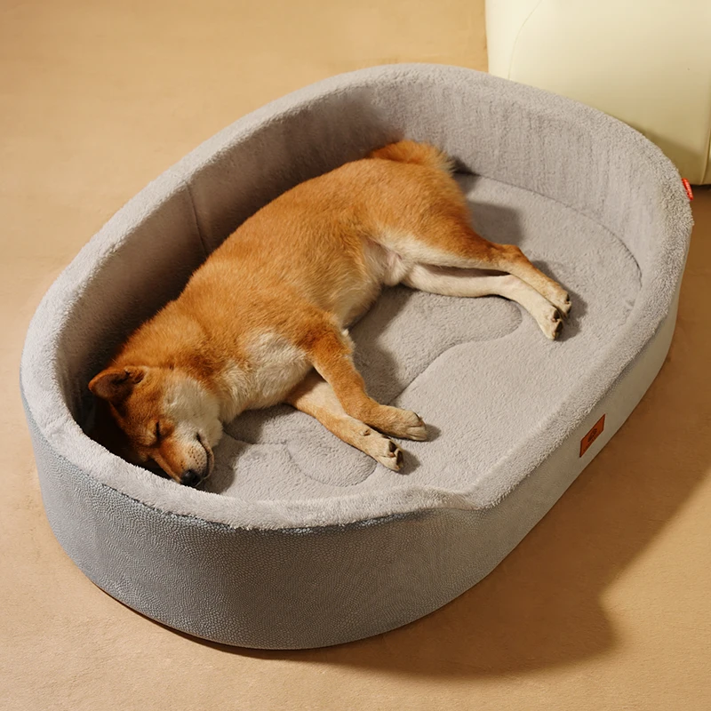 Hundebetten für große Hunde, orthopädisches Winter-Hundebett für mittelgroße und große Hunde, großes wasserdichtes Couch-Haustierbett – Detail 1