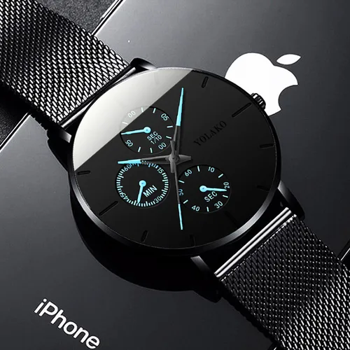 Nuevos relojes de lujo para mujer, reloj ultrafino informal de negocios para hombre, reloj de cuarzo con correa de malla de acero inoxidable, reloj masculino