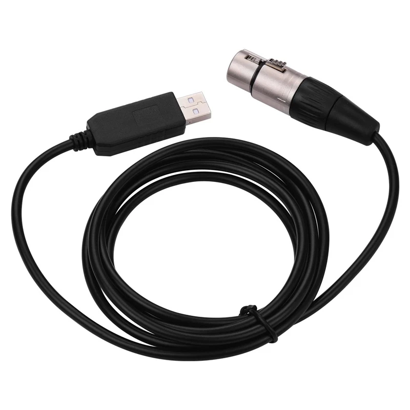 

RS485 DMX512 Converter Cable USB To 3Pin XLR Female Interface To Connect Stage Lighting Equipment LED Control Cable