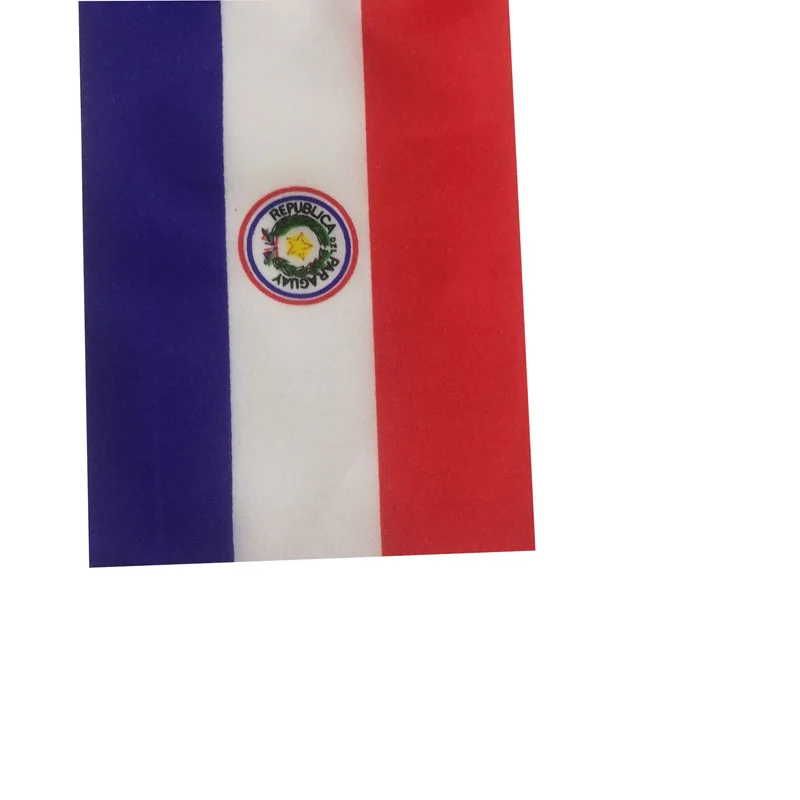10 Pcs/lot Paraguay Hand Waving Flags 14x21cm Paraguay Flag Wholesale