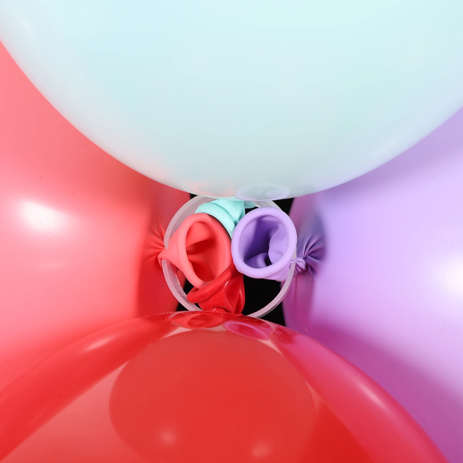 

120 Pcs Decoration Balloon Buckle Clip Ring Suite Balloons Clips Arch Plastic Rings Supplies Sealing Locks Child