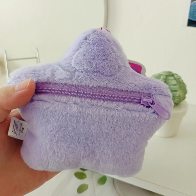 Porte-clés en peluche personnages d'anime mignons, Mini sacs de rangement pour écouteurs, portefeuilles, cartables, pendentifs et cadeaux