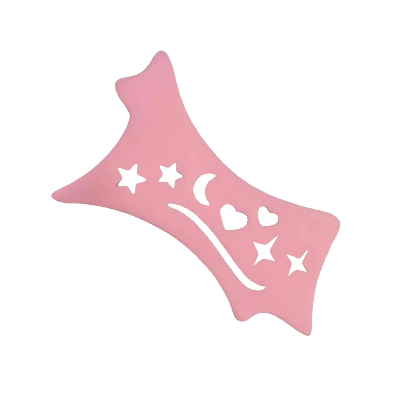 グリッターアイライナーステンシルシリコンメイクアップエイドピンクリキッドアイライナーアプリケーター旅行や日常使用用