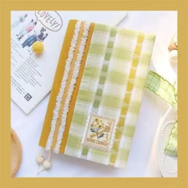 【Wheat Field Flower Letter】Original Handmade Notebook Covers Protector Book Sleeve Crafted Fabric Products Diary Cover，in Stock