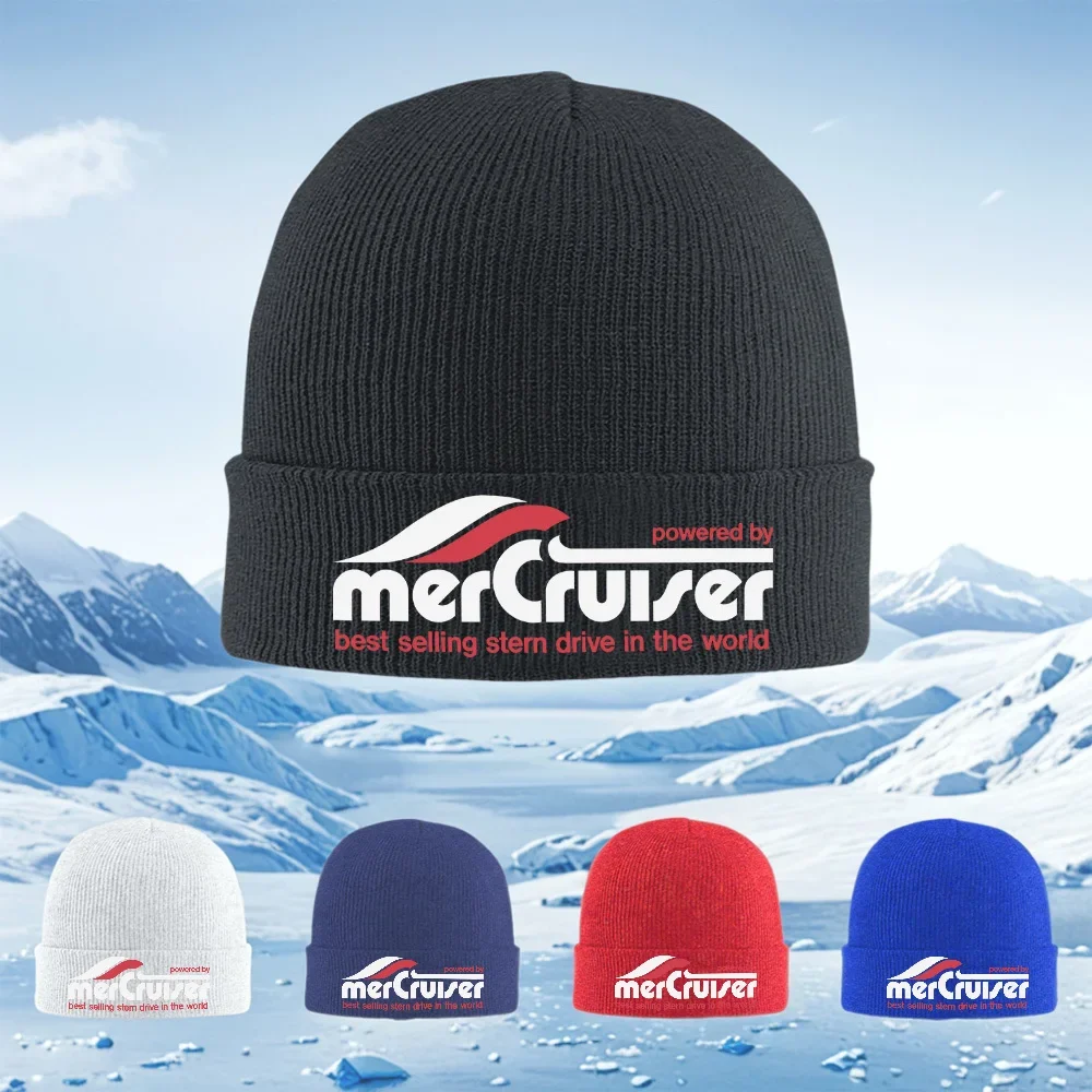 2026 Logo,marine engine,water,boat,drive Men Women Unisex Knitted Hat Beanie Pullover Cap Winter Thermal Warm Christmas Outdoor