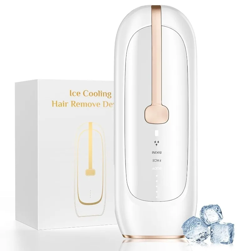 

Painless Sapphire Ice Cooling IPL Laser Hair Removal Device for Women and Men Permanent, Unlimited Flashes