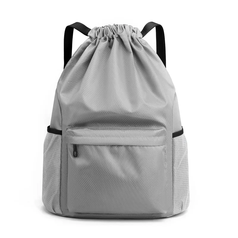 

Студенческий школьный рюкзак с карманом на шнурке для сухого и влажного разделения, сумка для хранения плавания, дорожный рюкзак на шнурке