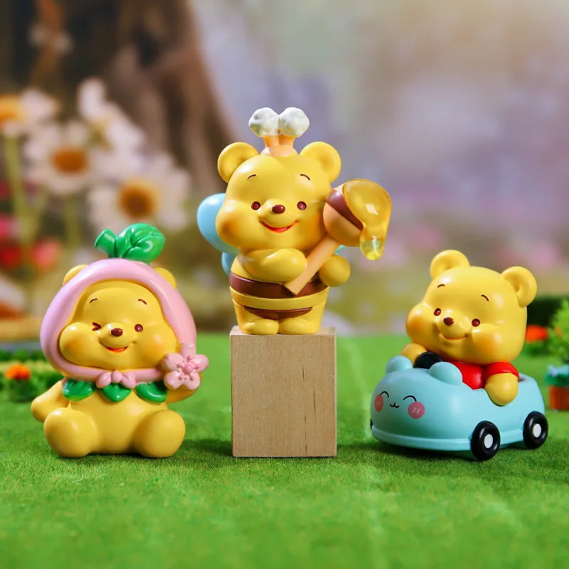 New Disney Winnie The Pooh Nini Mystery Series Blind Box Children'S Gift Cake Ornaments 6.5cm