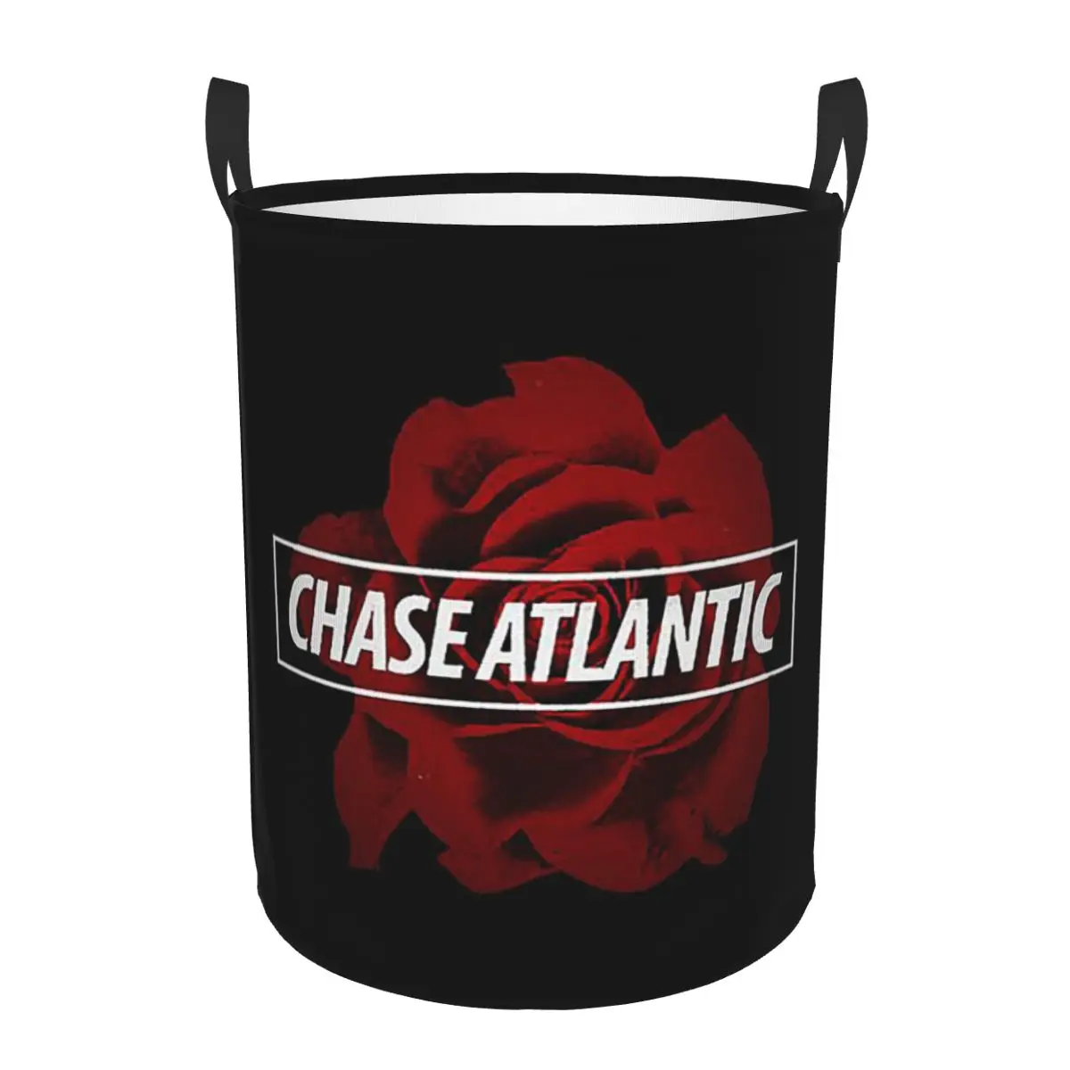 Chase Atlantic Rose Logo Folding Laundry Baskets Dirty Clothes Toys Sundries Storage Basket Large Waterproof Box For Home Kids