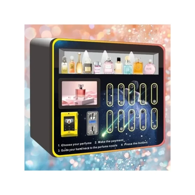 Customized Touch Screen Floor-Standing Cologne Perfume Sprayer Vending Machine with SDK Function for Displaying Perfume Samples