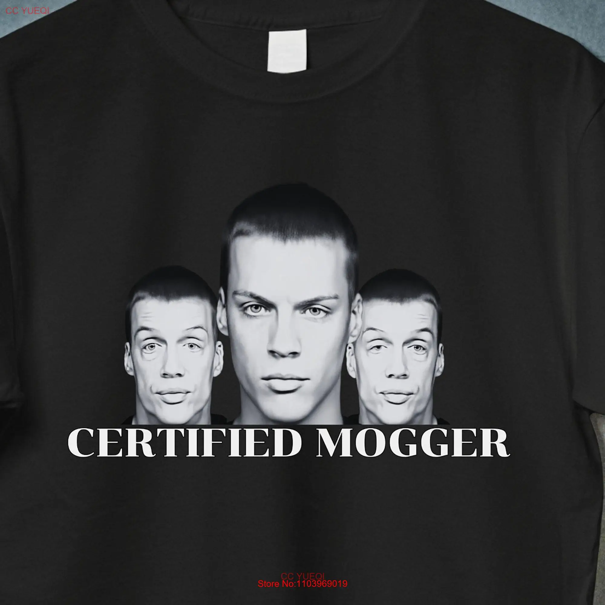 Certified Mogger T Shirt Mogging Looksmaxxing Mewing Mew Meme Gen Z Humor Mog Mogged W Rizz Sigma Male Chad