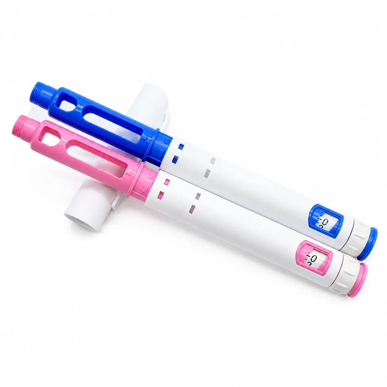 10Pack Sakura Pink 0-60IU Precise Dosing Disposable Injection Pen Peptide Pen Compatible with 3ML Cartridge 31G 32G Needle