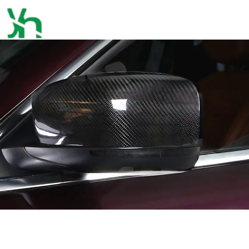 لمازيراتي جيبلي ألياف الكربون مرايا الرؤية الخلفية كواتروبورتي كريسلر 300C غطاء مرآة جانبية للسيارة الملحقات الخارجية