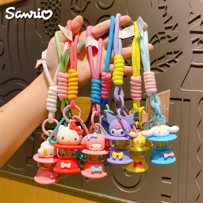

Sanrio Family Shape Night Light Keychain Cute Cinnamon Decorative Pendant Anime Toy Model Children's Birthday Gift