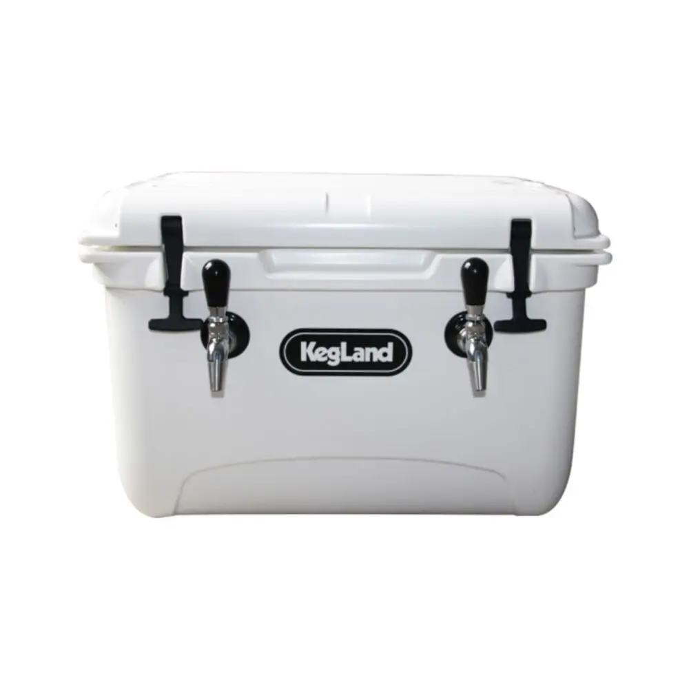 KegLand Double Tap Cooler Jockey/Magic Box - With Aluminium Cold Plate Beer Home Brewing Accessory