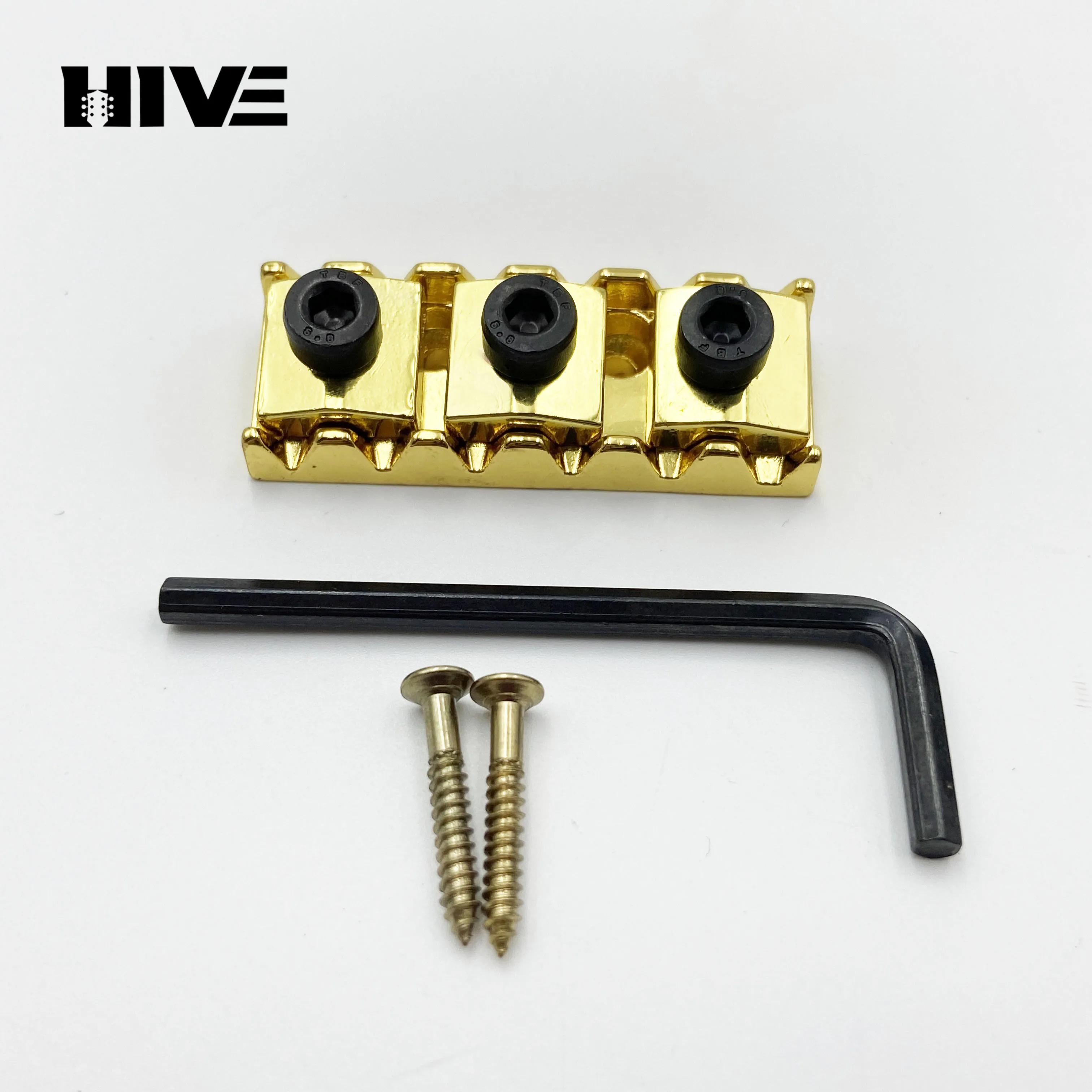 42/43mm Electric Guitar Double Crank Winding Lock Screw Lock Guitar String Lock Nut Guitar Lock With Wrench