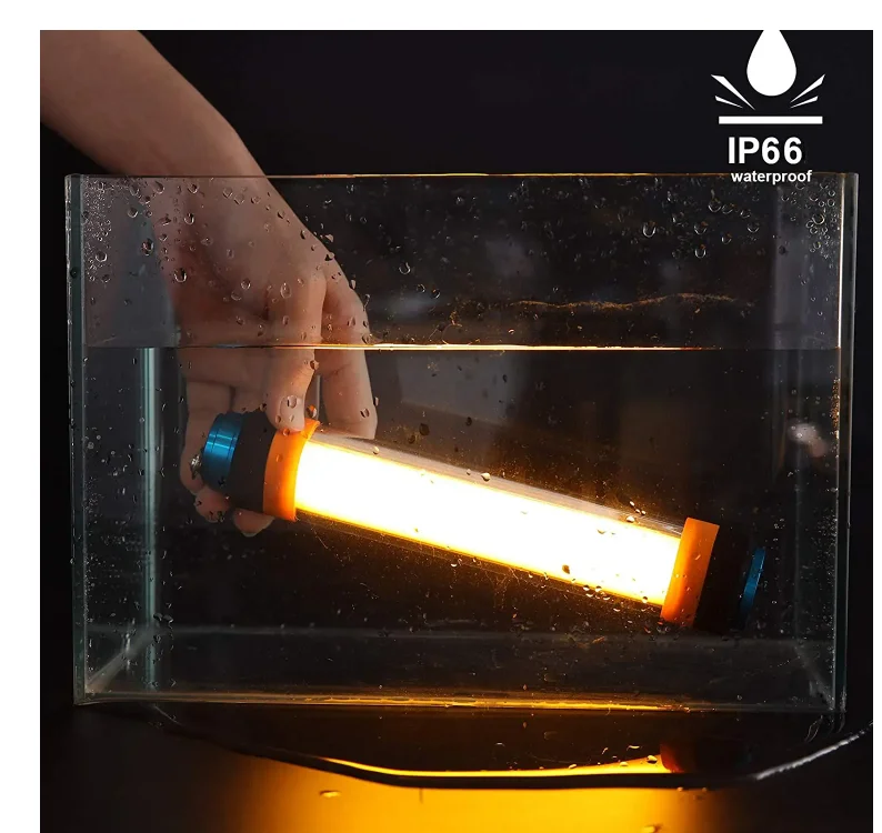 ZK30 USB Rechargeable IP66 Waterproof LED Camp Light Emergency Camp Portable Lantern Flashlight Multi-Functional Magnetic Lamp