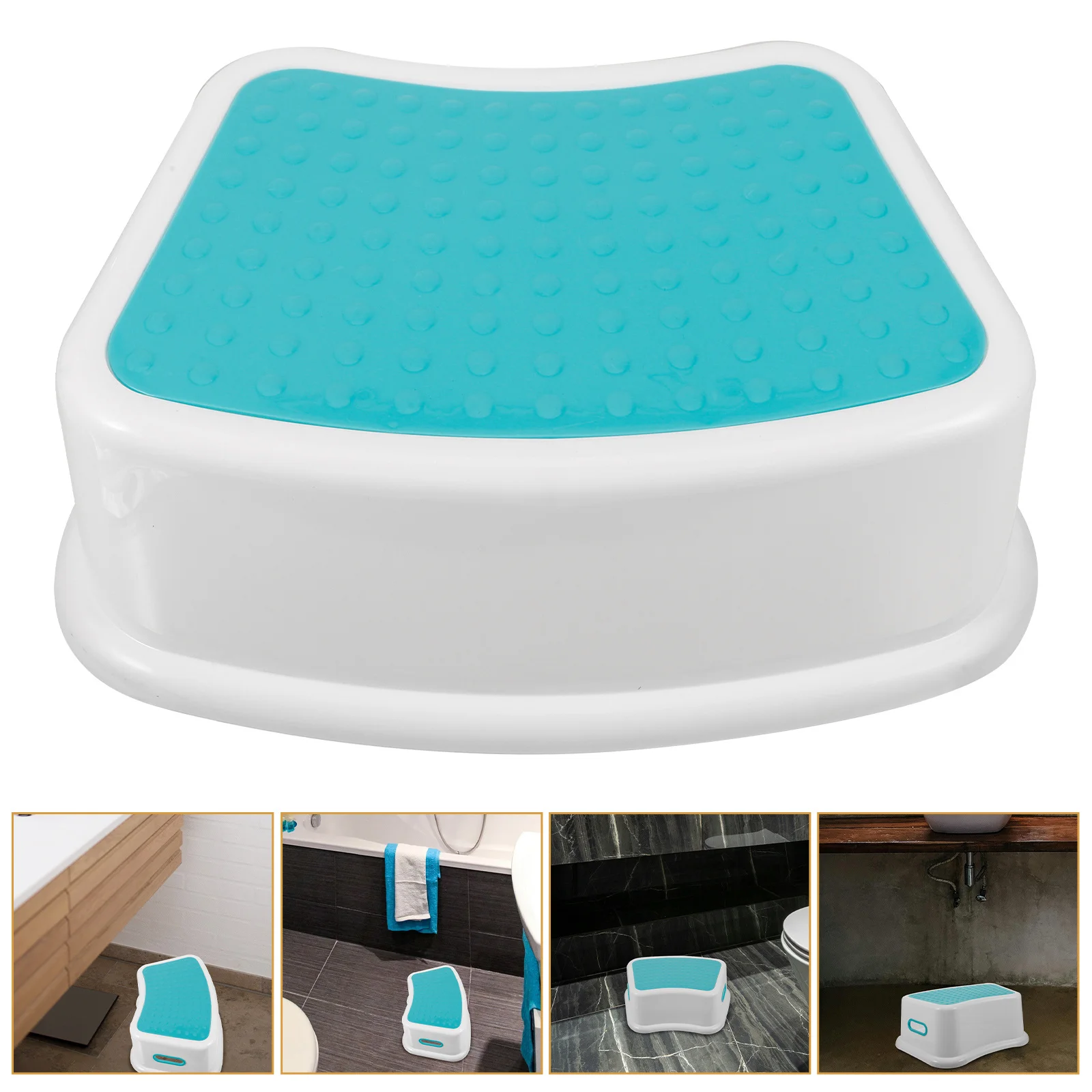 1Pcs Toilet Footstool Plastic Bathroom Stool Anti-Slip Potty Step Stool Kids Home Toilet Chair Footrest