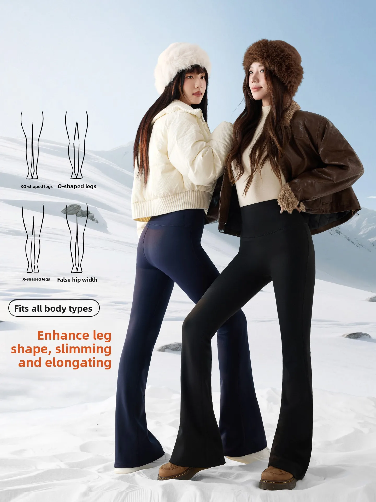 กางเกงโยคะเอวสูงผ้ายืดสำหรับผู้หญิง กางเกงฟิตเนสผิวสัมผัสนุ่ม ใส่ได้ทั้งฤดูใบไม้ร่วงและฤดูหนาว ช่วยกระชับสัดส่วนและยกกระชับสะโพก