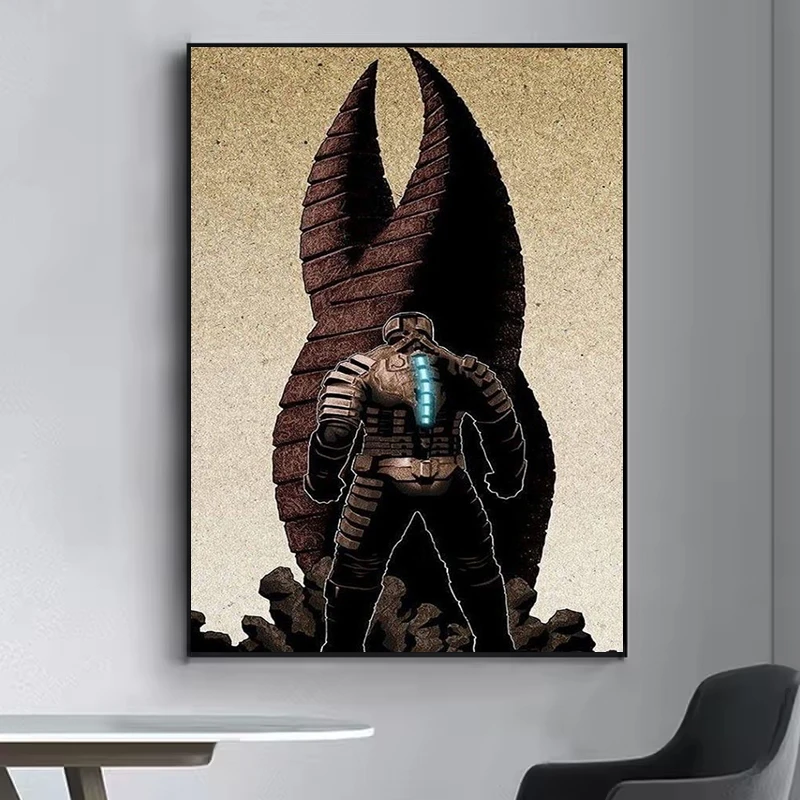 D-Dead Space Classic Movie Poster Posters on the Wall Decorations Decorative Picture Coffee House Bar Decoration Room Art Mural