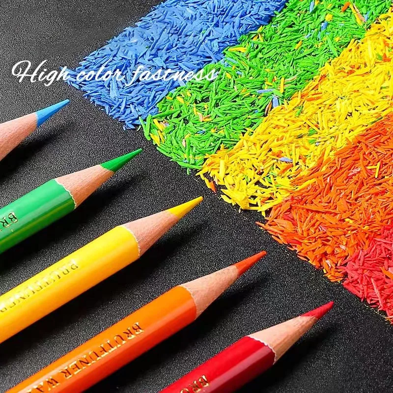 48/72/120/180 Pcs Professional Oil-Based Water based Colored Pencils Set, Wooden Sketching &  Art Supplies for Drawing Graffiti