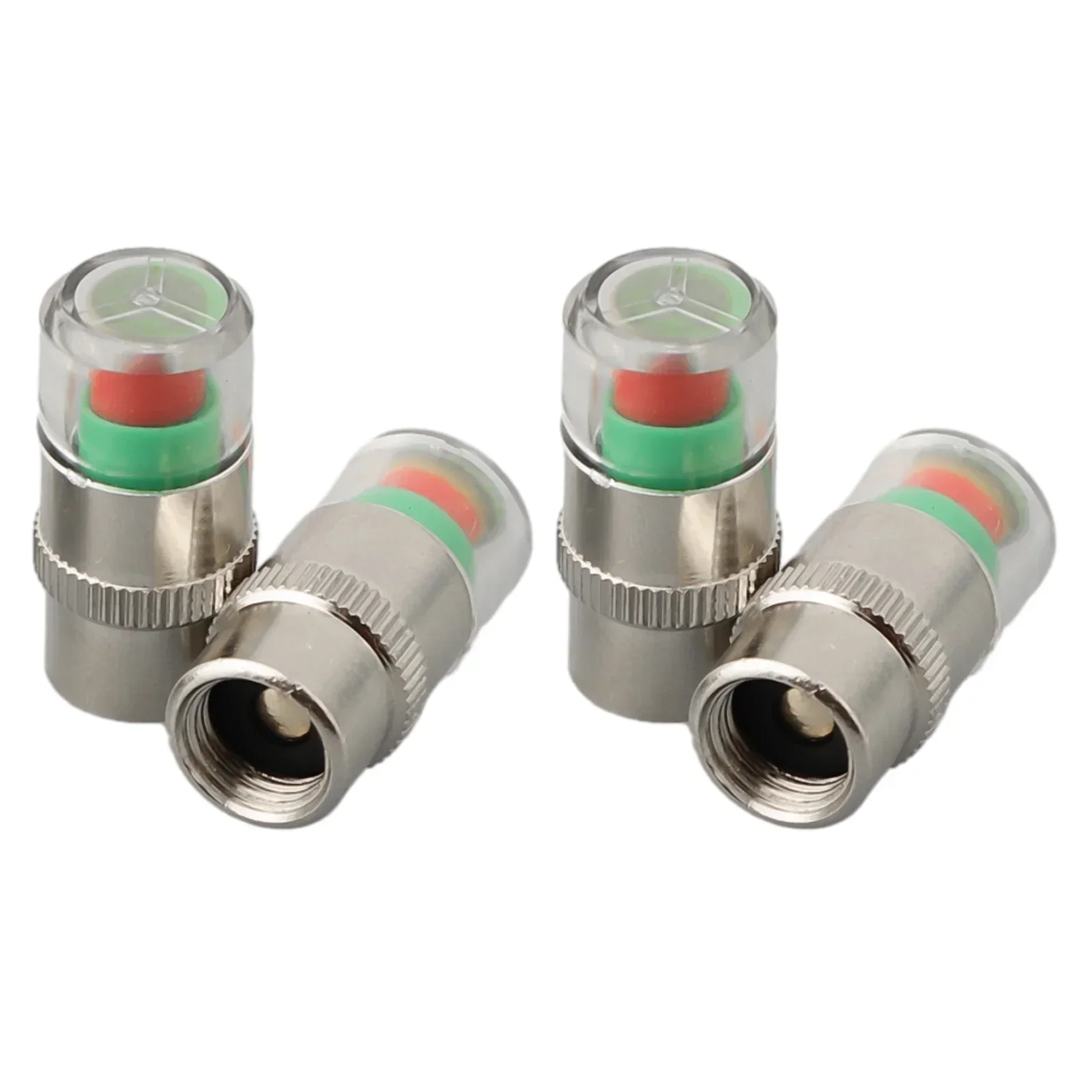 Fit For (2.4Bar) Tire Valve Cap Copper Core+PC Monitor Valve Stem Cap Pressure Test Sensor Indicator For (2.4Bar)