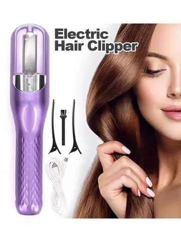 Cordless Hair Cutting Machine Split End Hair Trimmer Cutter Type-c Charge Automatic End Remover Damaged Hair Care