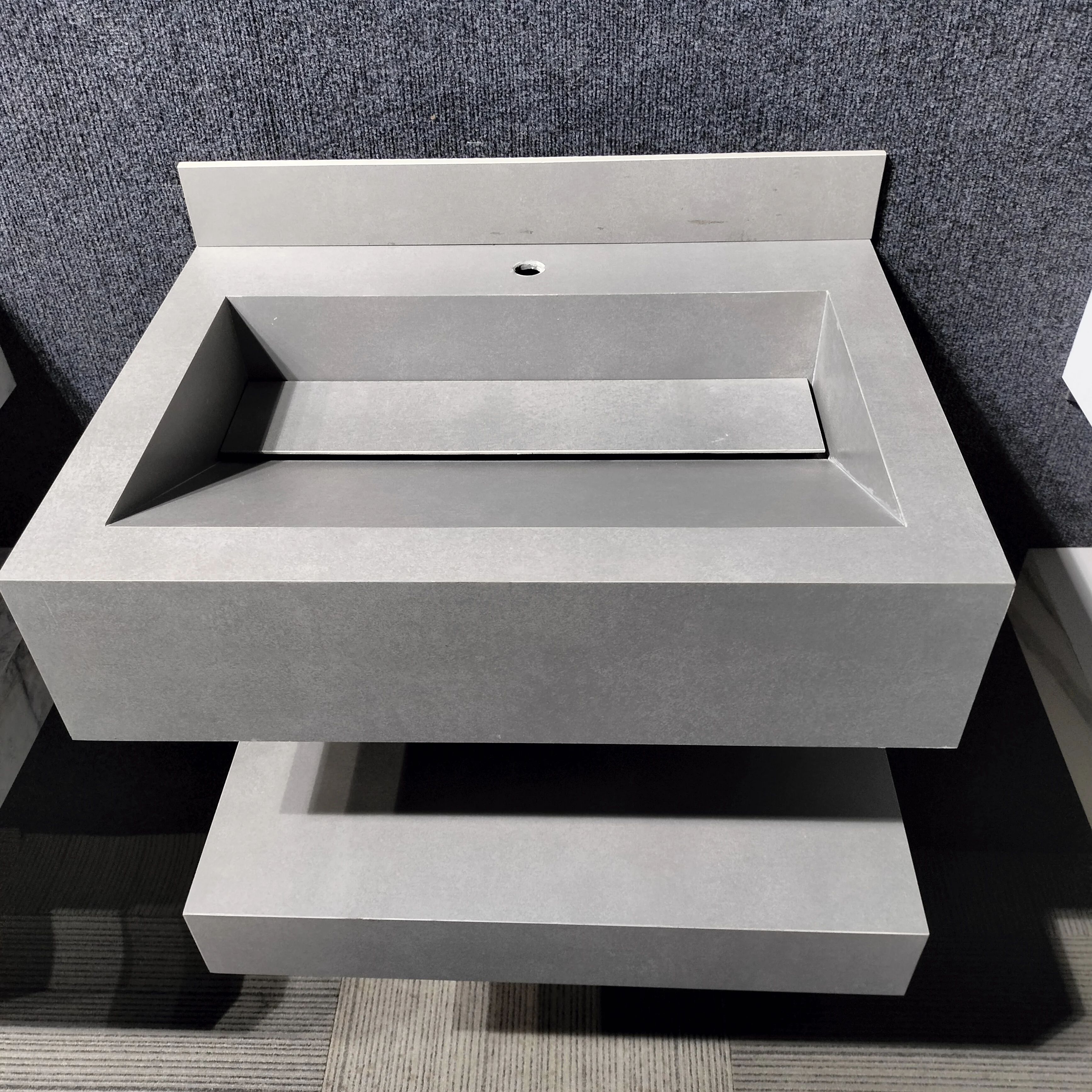 Bathroom Wall Mounted Wash Basin,Porcelain Artificial Resin Basins Solid Surface  ,Bathroom Sinks
