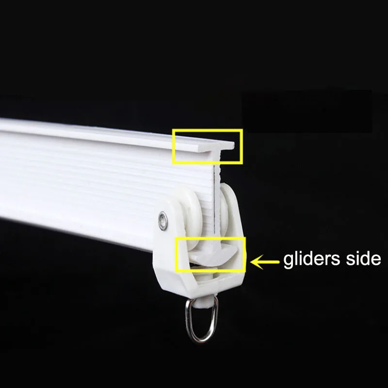 1/3/4/5/6/10M Flexible Ceiling Mounted Curtain Track Rail Straight Slide Windows Plastic Bendable Home Window Decor Accessories